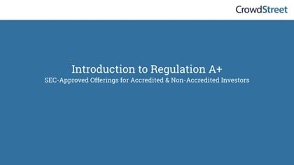 VIDEO: Regulation A+ Investments