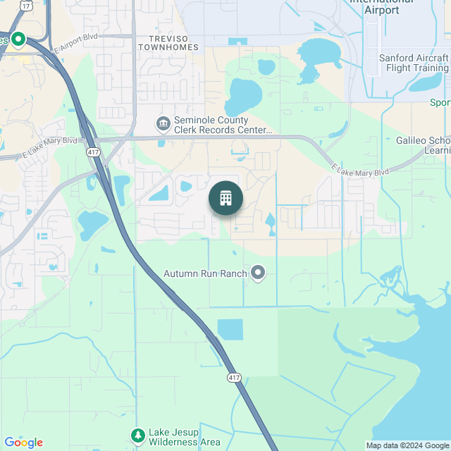 Map of BlueGate Boat & RV Storage - Sanford, FL, a Self-Storage real estate investment opportunity in Sanford, FL listed on the CrowdStreet Marketplace. 