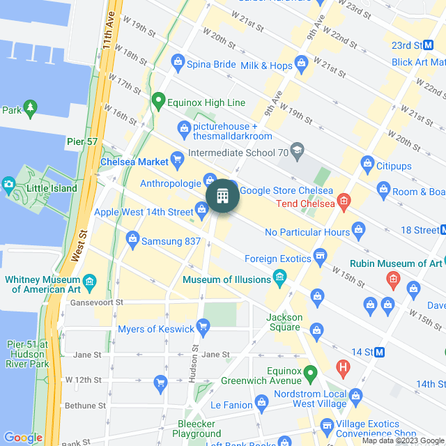 Map of Meatpacking District Mixed-Use Redevelopment (Pref Equity), a Mixed Use real estate investment opportunity in New York, NY listed on the CrowdStreet Marketplace. 