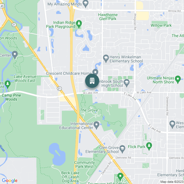 Map of Brookview Village, a Multifamily real estate investment opportunity in Chicago, IL listed on the CrowdStreet Marketplace. 