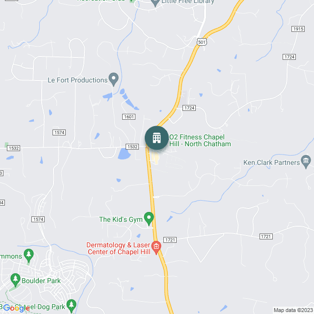 Map of Chatham Crossing, a Retail real estate investment opportunity in Chapel Hill, NC listed on the CrowdStreet Marketplace. 