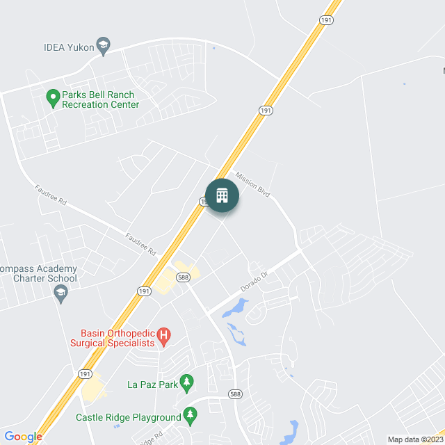 Map of Windmill Ranch, a Multifamily real estate investment opportunity in Odessa, TX listed on the CrowdStreet Marketplace. 