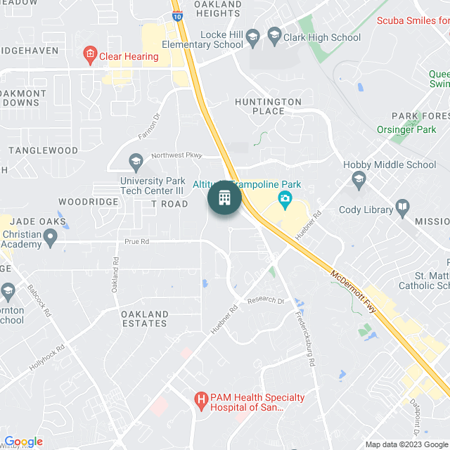 Map of The Hill at Woodway Apartments, a Multifamily real estate investment opportunity in San Antonio, TX listed on the CrowdStreet Marketplace. 