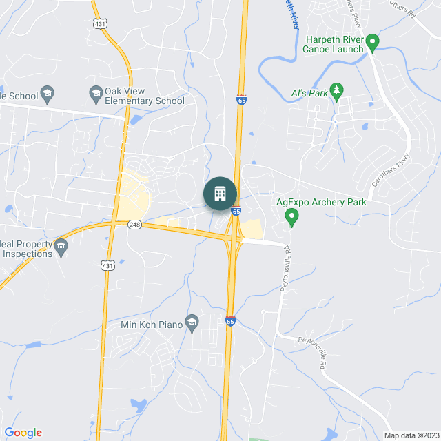Map of Go Store It Nashville, a Self-Storage real estate investment opportunity in Franklin, TN listed on the CrowdStreet Marketplace. 